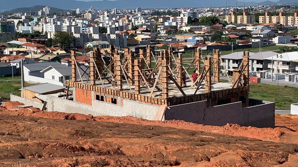 Vista externa traseira Ed. Manoel Gervázio - Proprieta Construtora - Green Village - Palhoça