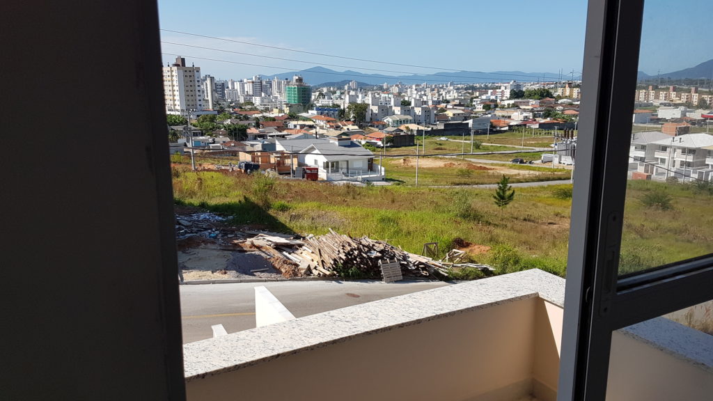 Vista da Sacada sem o Guarda Corpo Ed. Manoel Gervázio - Proprieta Construtora - Green Village - Palhoça